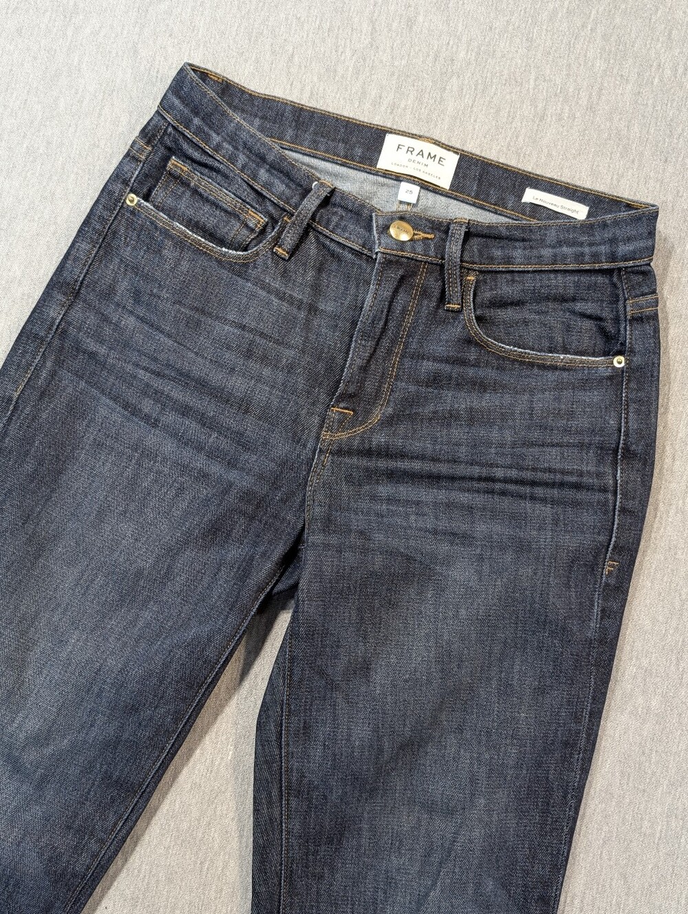 Frame Denim Le Nouveau Straight Jeans Women's 25 Dark Wash Blue